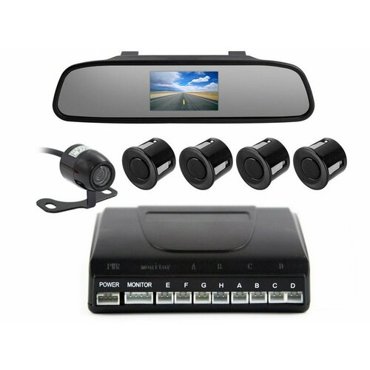 MasterPark 604-4-WZ парктроник с камерой заднего вида для автомобиля четырьмя датчиками и монитором в зеркале 43 дюйма 7599₽