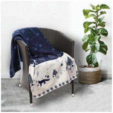 Плед флисовый 130x150 WELLNESS Зимний_1 880₽