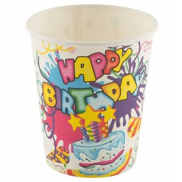 Набор бумажных стаканов Happy Birthday Волшебная страна 6 шт 007147 150₽