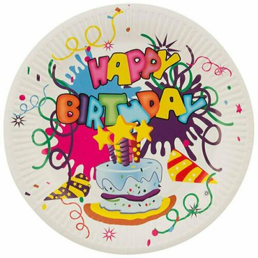 Набор бумажных тарелок Happy Birthday Волшебная страна 23 см 6 шт 007149 1816067 417₽