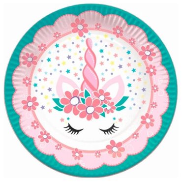Набор Тарелки однораз бумажные Единорог PinkTiffany 18см 6штуп 6058395 1195₽