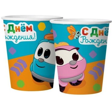 Стакан бумажный Грузовичок Лёва в наборе 6 штук 250 мл 268₽