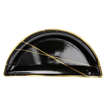 Тарелки Black Gold Линии 21х10см 6шт 240₽