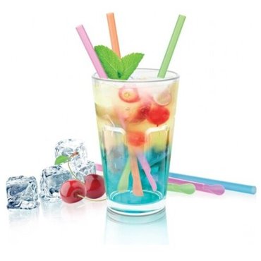 Трубочки для напитков TESCOMA MyDrink с мешалкой 24шт 20см пластик в асс-те 475₽