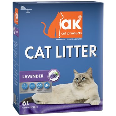 AK Cat Lavander Комкующийся бентонитовый наполнитель с ароматом лаванды 6л 999₽