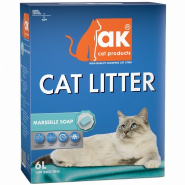 Наполнитель для кошачьего туалета AK Cat Ultra Strong Clumping комкующийся бентонитовый без запаха 55 кг 6 л 970₽