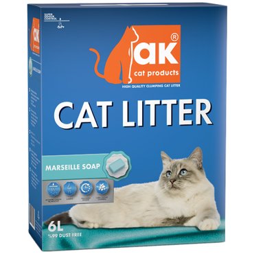 AK Cat Marseille Soap Комкующийся бентонитовый наполнитель с ароматом марсельского мыла 6л 999₽