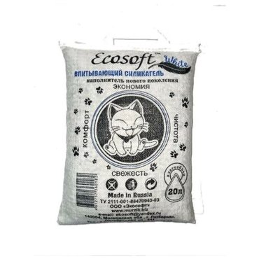 Экософт силикагель WHITE 20 л 1102₽