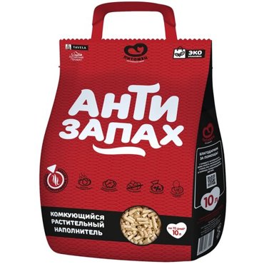 Комкующийся наполнитель Питомец Антизапах 10 л 1099₽
