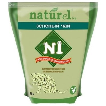 N1 Комкующийся древесный гималайский кедр наполнитель Naturel Зеленый чай на 175 л 7 кг 35915 2 шт 6081₽