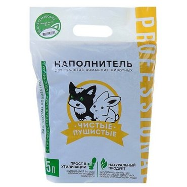 Наполнитель Чистые Пушистые Классический 5л 299₽