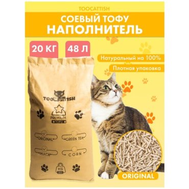 Комкующийся наполнитель TooCattish Original 25 кг 6 л 900₽