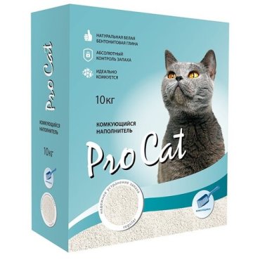 Комкующийся наполнитель Pro Cat Regular 10кг 2340₽