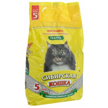 Сибирская кошка 5л Ультра условно- комк наполнит дкошек 310₽