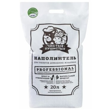 Комкующийся наполнитель Чистые и Пушистые Комкующийся 20л 1 шт 1766₽