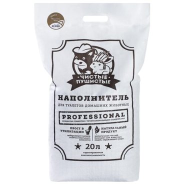 Наполнитель для туалета Чистые и Пушистые Кокос 20 л 799₽
