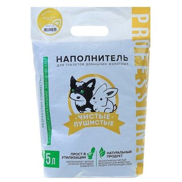 Наполнитель для туалета Чистые пушистые Банан 5л 299₽