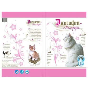 Наполнитель Экософт Комфорт силикогель 5л 410₽