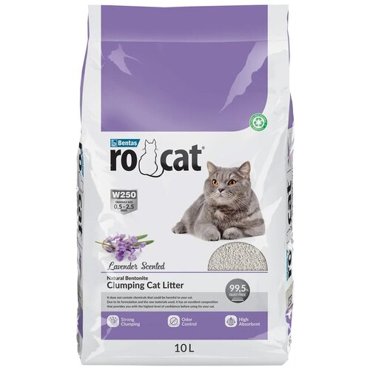 Наполнитель глиняный для кошачьего туалета Ro Cat Lavender с ароматом Лаванды без пыли комкующийся 85 кг 10 л 1275₽