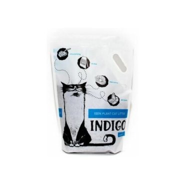 Наполнитель Indigo комкующийся растительный для кошачьего туалета с ароматом Зеленый чай 24л 2481₽