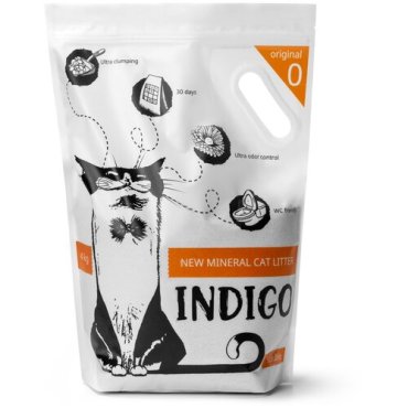 Наполнитель INDIGO д-кошек бентон смывающийся Original 0 4кг 1504₽
