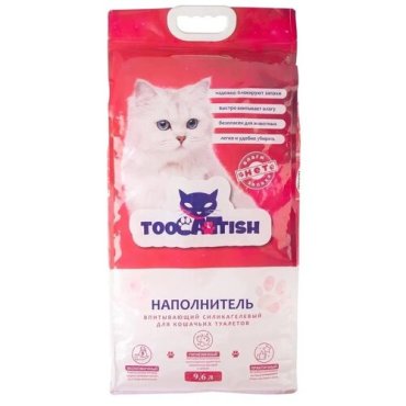 Наполнитель силикагелевый колотый TooCattish 96 л 4 кг 1300₽