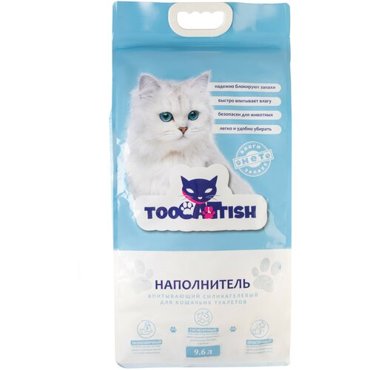 Наполнитель силикагелевый колотый TooCattish 96 л 4 кг 1300₽