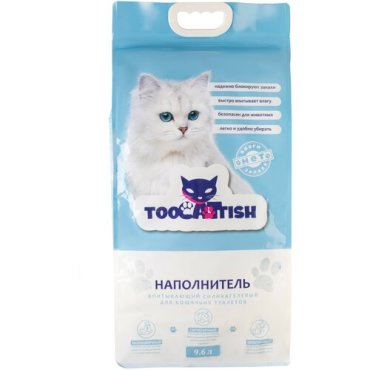Наполнитель силикагелевый колотый TooCattish 96 л 4 кг 1300₽