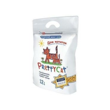 PrettyCat наполнитель древесный для котят Wood Granules 12 л 2 шт 1137₽