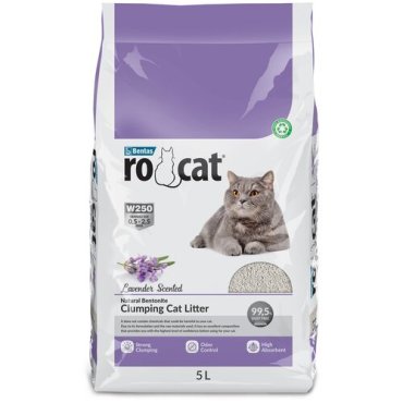Ro Cat комкующийся наполнитель без пыли с ароматом лаванды пакет 85 кг 1340₽