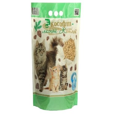 Впитывающий наполниель Экософт лесной для котят 5л 165₽