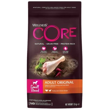 CORE Корм из индейки с курицей для взрослых собак мелких пород15 кг 2550₽
