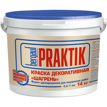 Краска водно-дисперсионная Bergauf Шагрень белый 14 кг 3473₽
