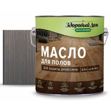 Масло для пола Здоровый дом цвет серыйголубой 27 л 3406₽