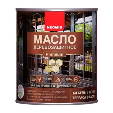 NEOMID PREMIUM Масло деревозащитное бесцветное 2л 3024₽