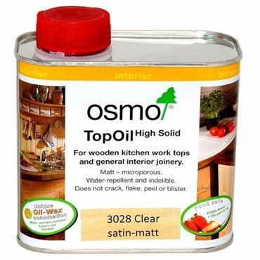 Osmo 3028 Масло с твердым воском для мебели и столешниц TopOil Шелковисто-матовое 500 мл 5577₽