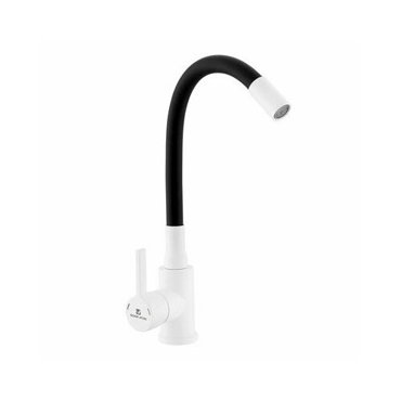 Смеситель дкухни с гибким черным силиконовым изливом BlackWhite 016093 Gota Rocio DW7105-Z13 3534₽