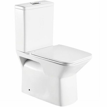 Унитаз компакт WeltWasser Zinnbach 001 GL-WT 10000009967 Белый глянец с бачком и сиденьем Микролифт 17400₽