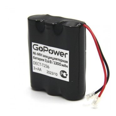 Аккумулятор для радиотелефонов GoPower T236 PC1 NI-MH 1300mAh 340₽
