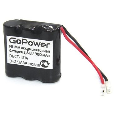 Аккумулятор для радиотелефонов GoPower T314 PC1 NI-MH 300mAh 295₽