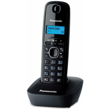 Радиотелефон PANASONIC KX-TG1611RUH память 50 номеров АОН повтор часы будильник серый 6667₽