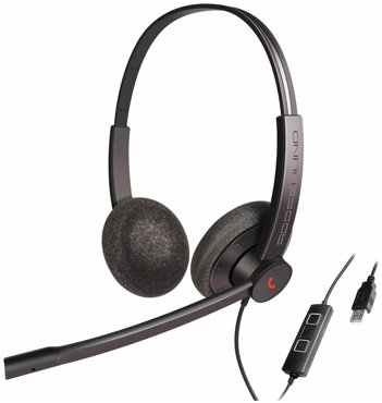Проводные наушники ADDASOUND Epic 302 USB-А микрофон шумоподавление Stereo черно-серыйADD-EPIC-302 9226₽