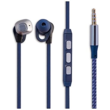 BELSIS Наушники BELSIS проводные с микрофоном синие BE1219 358₽