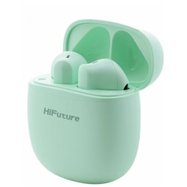 Беспроводные bluetooth наушники HiFuture TWS ColorBuds Green блютуз гарнитура с микрофоном наушники для iPhoneAndroid с зарядным футляромкейсом 1812₽