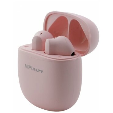 Беспроводные bluetooth наушники HiFuture TWS ColorBuds Pink блютуз гарнитура с микрофоном наушники для iPhoneAndroid с зарядным футляромкейсом 2071₽