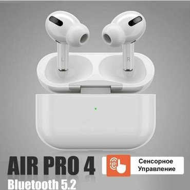Беспроводные наушники AIR 4 bluetooth Гарнитура для смартфона совместимые с телефонами и планшетами 1200₽