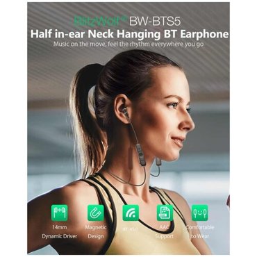 Беспроводные наушники BlitzWolf BW-BTS5 Half in-ear Neck Hanging Black 1760₽