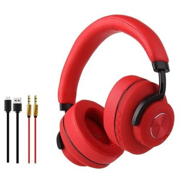 Беспроводные наушники c шумоподавлением SODO SD-900ANC Bluetooth 50 450 мАч ANCTFAUX Красный с черным 4250₽