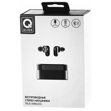 Беспроводные наушники QUB QTWE2BLK True Wireless цвет черный QTWE2BLK 2190₽