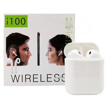 Беспроводные наушники WIRELESS i100 plus белый 999₽